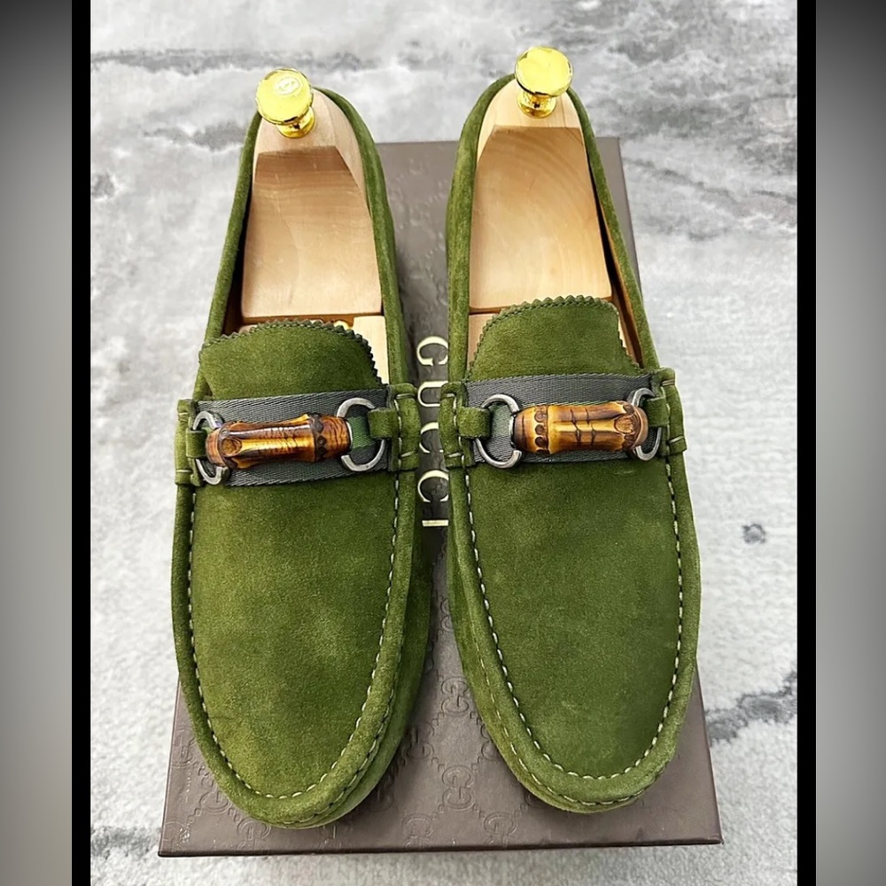 Gently used Gucci authentic men loafers my son wore them to prom only!